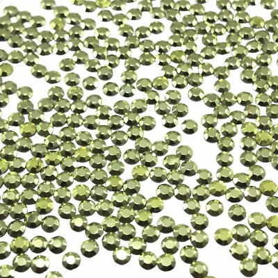 Small Bag Hot Fix  Rhinestones - Lime Green